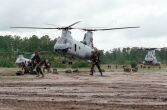 Image: CH-46 Sea Knight helicopters